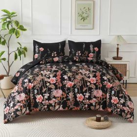 HeiSeFanHua Comforter (Option: QUEEN)