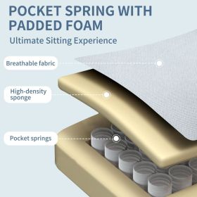 Accent Chair With Metal Black Legs,Comfy Chenille Club Fabric Armchair,Single Sofa Chair for Living Room Bedroom, Dining Room Accent Club Guest C (Color: as Pic)